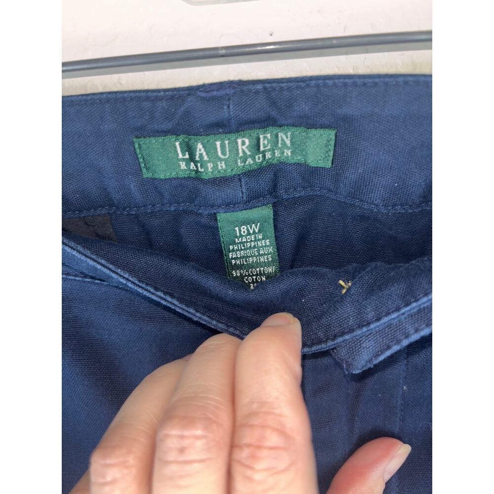 Lauren Ralph Lauren Navy Wide Leg Pants Size 18W - Picture 4 of 6